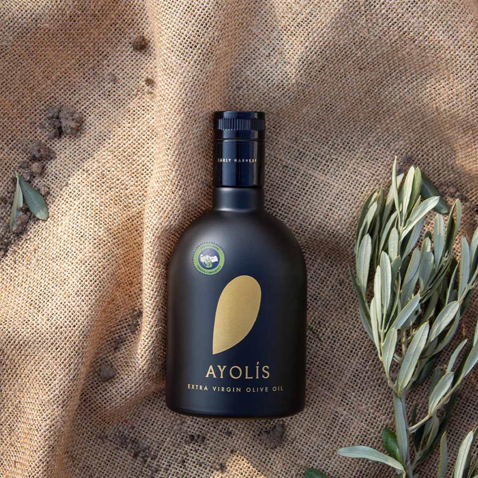 Ayolis Premium Organik Ödüllü Yüksek Polifenollü Soğuk Sıkım Natürel Sızma Zeytinyağı 500 Ml