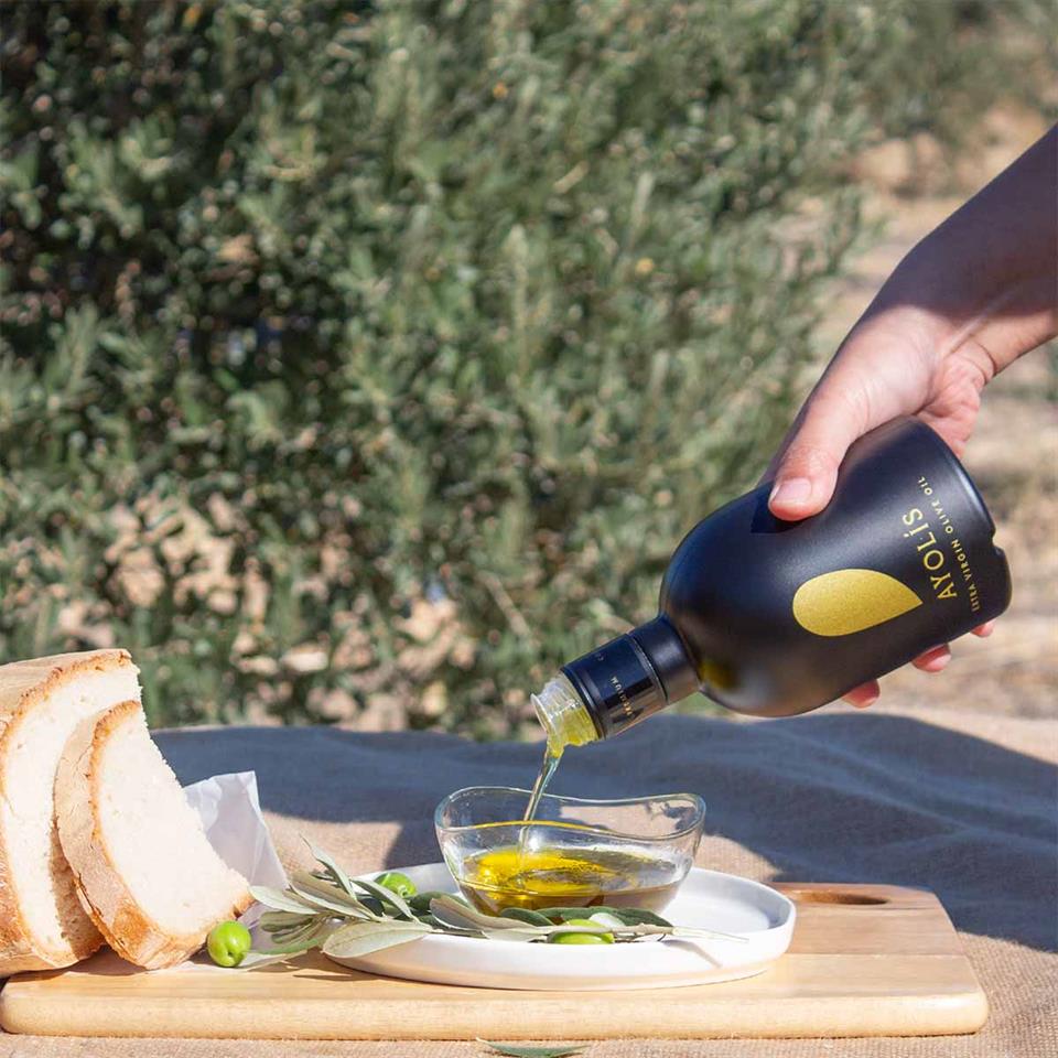 Ayolis Premium Gurme Trilye Ödüllü Yüksek Polifenollü Erken Hasat Soğuk Sıkım Natürel Sızma Zeytinyağı 500 Ml