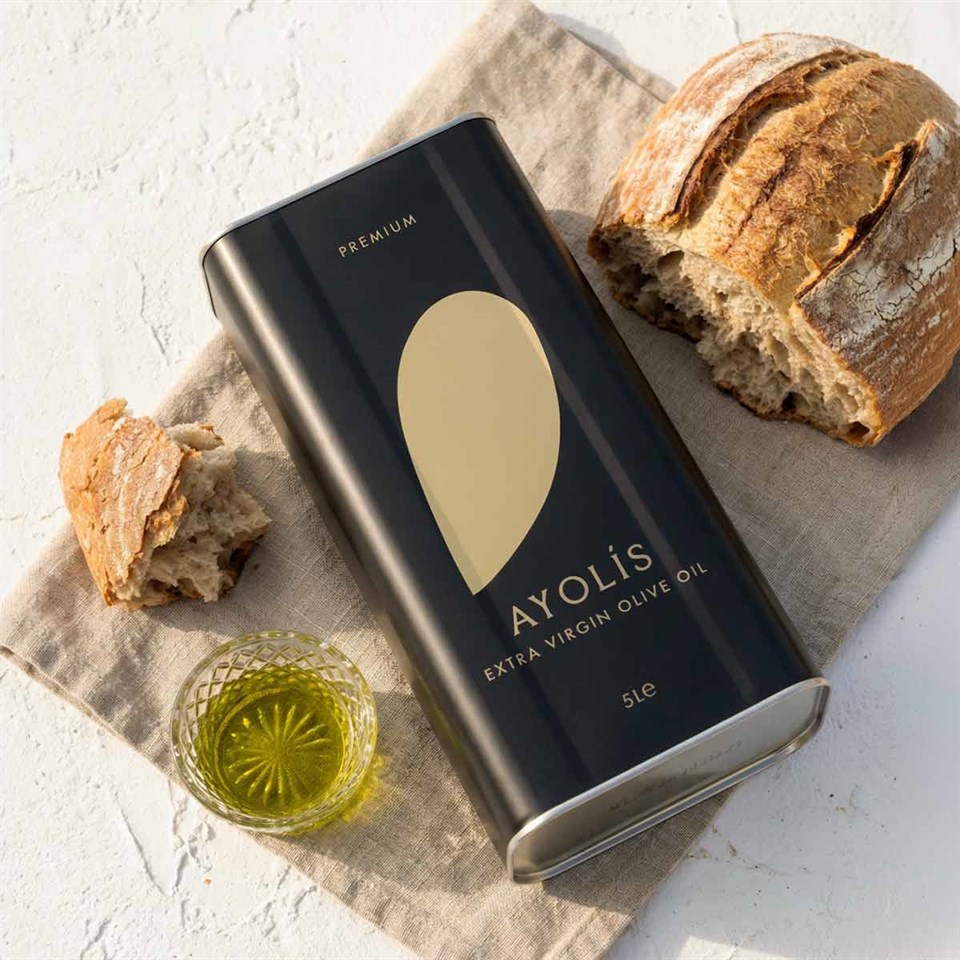 Ayolis Premium Gurme Trilye Ödüllü Yüksek Polifenollü Erken Hasat Soğuk Sıkım Natürel Sızma Zeytinyağı 5 Lt