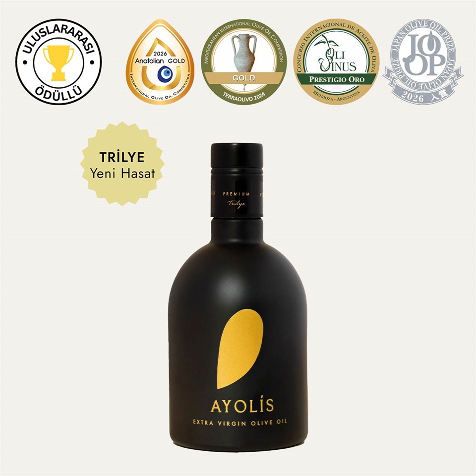 Ayolis Premium Gurme Trilye Ödüllü Yüksek Polifenollü Erken Hasat Soğuk Sıkım Natürel Sızma Zeytinyağı 500 Ml