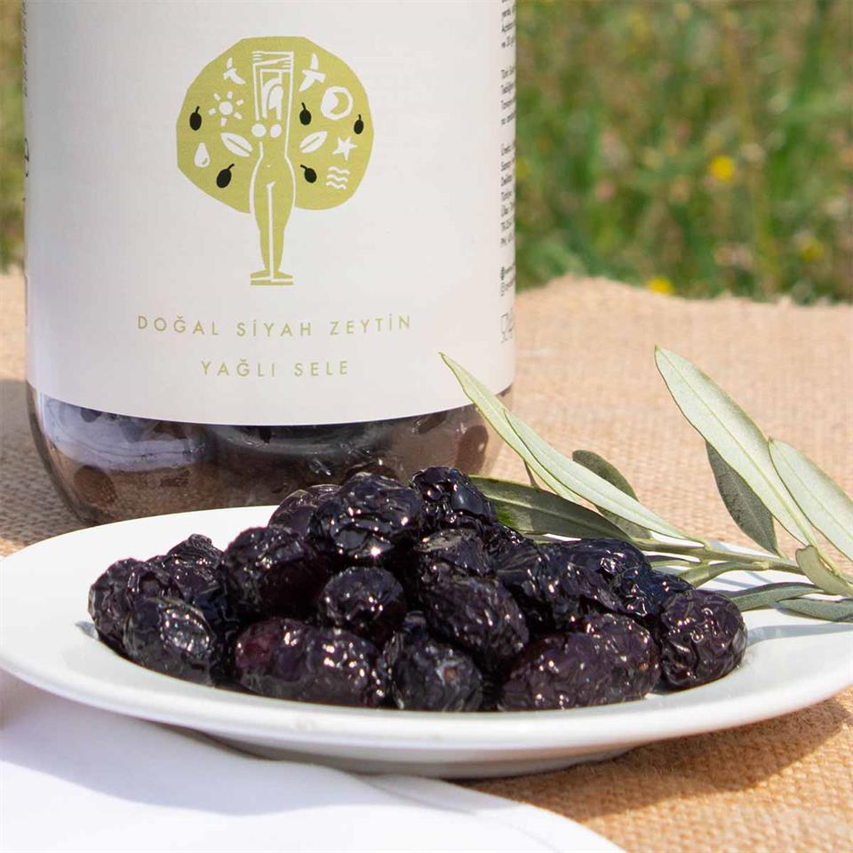 Ayolis Premium Gurme Yağlı Sele Siyah Zeytin M 650 g