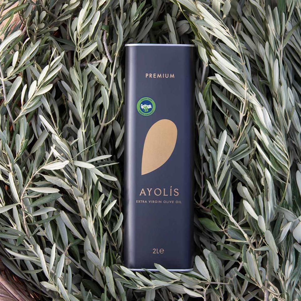 Ayolis Premium Organik Ödüllü Yüksek Polifenollü Soğuk Sıkım Natürel Sızma Zeytinyağı 2 Lt