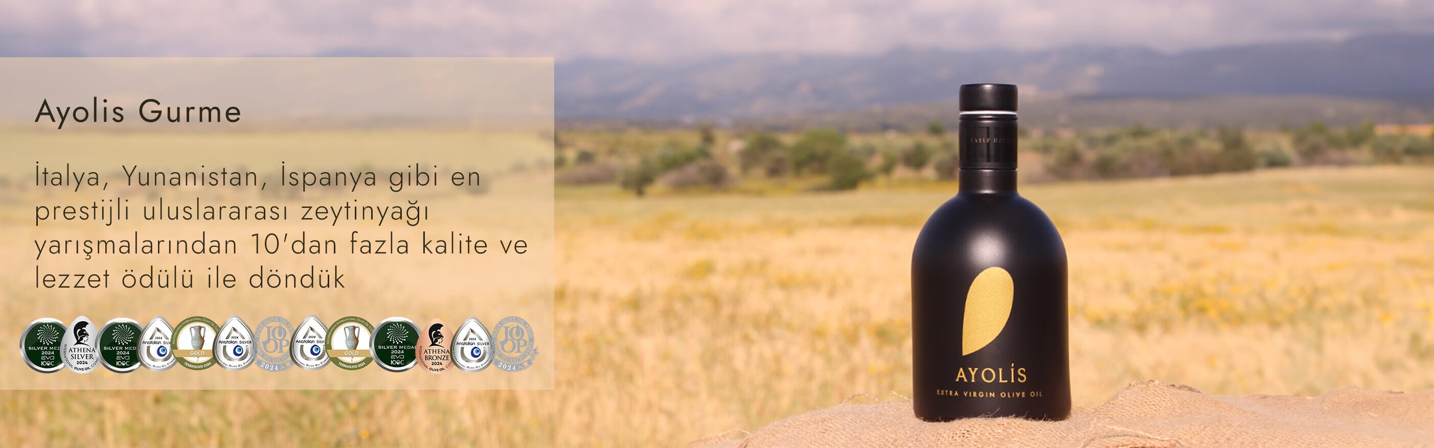 Gurme Ödüllü Yüksek Polifenol Erken Hasat Soğuk Sıkım Zeytinyağı