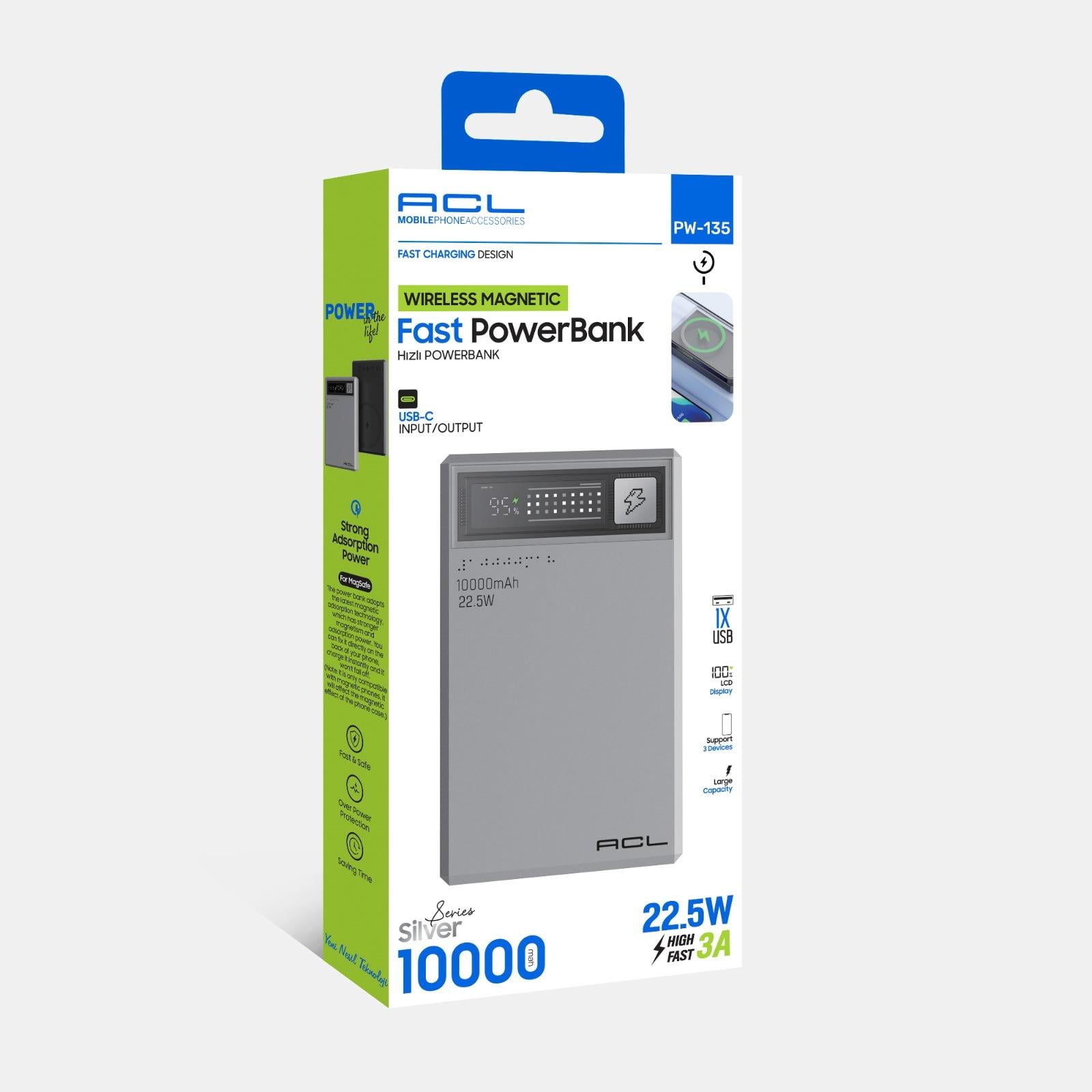 Acl pw-136 5.000 Mah Magsafe Taşınabilir Şarj Cihazı