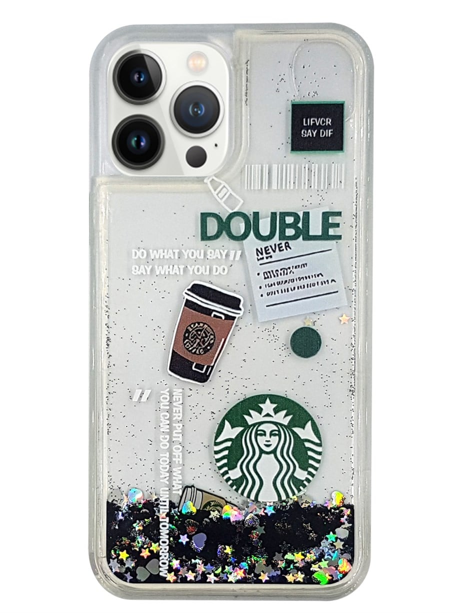 Apple iPhone 13 Pro Max Kılıf Starbuck Sulu Silikon