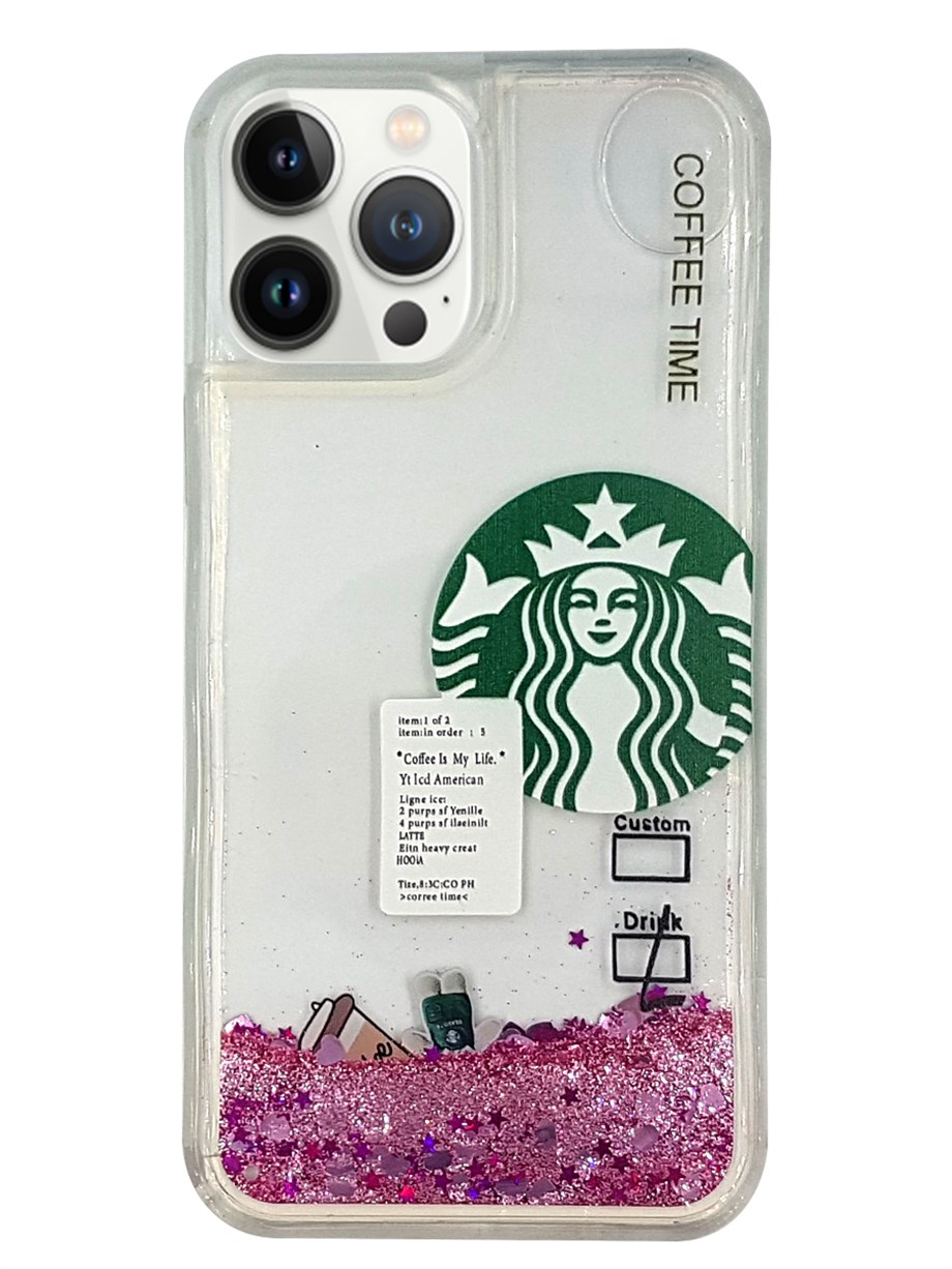 Apple iPhone 13 Pro Max Kılıf Starbuck Sulu Silikon