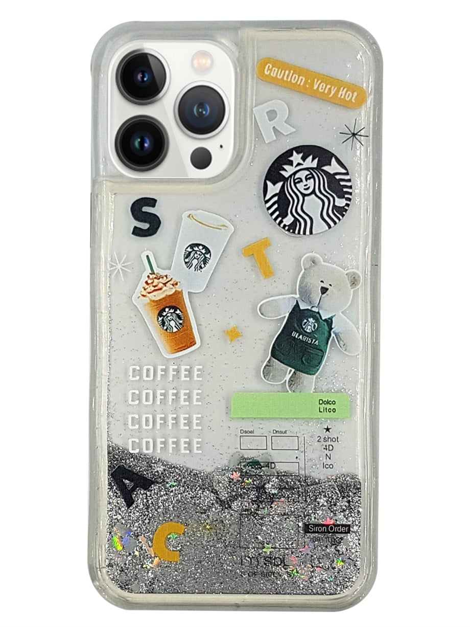 Apple iPhone 13 Pro Max Kılıf Starbuck Sulu Silikon