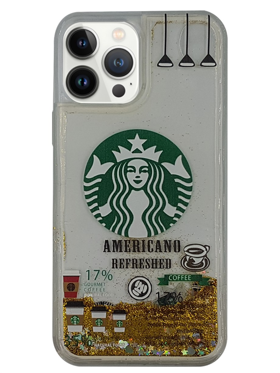 Apple iPhone 13 Pro Max Kılıf Starbuck Sulu Silikon