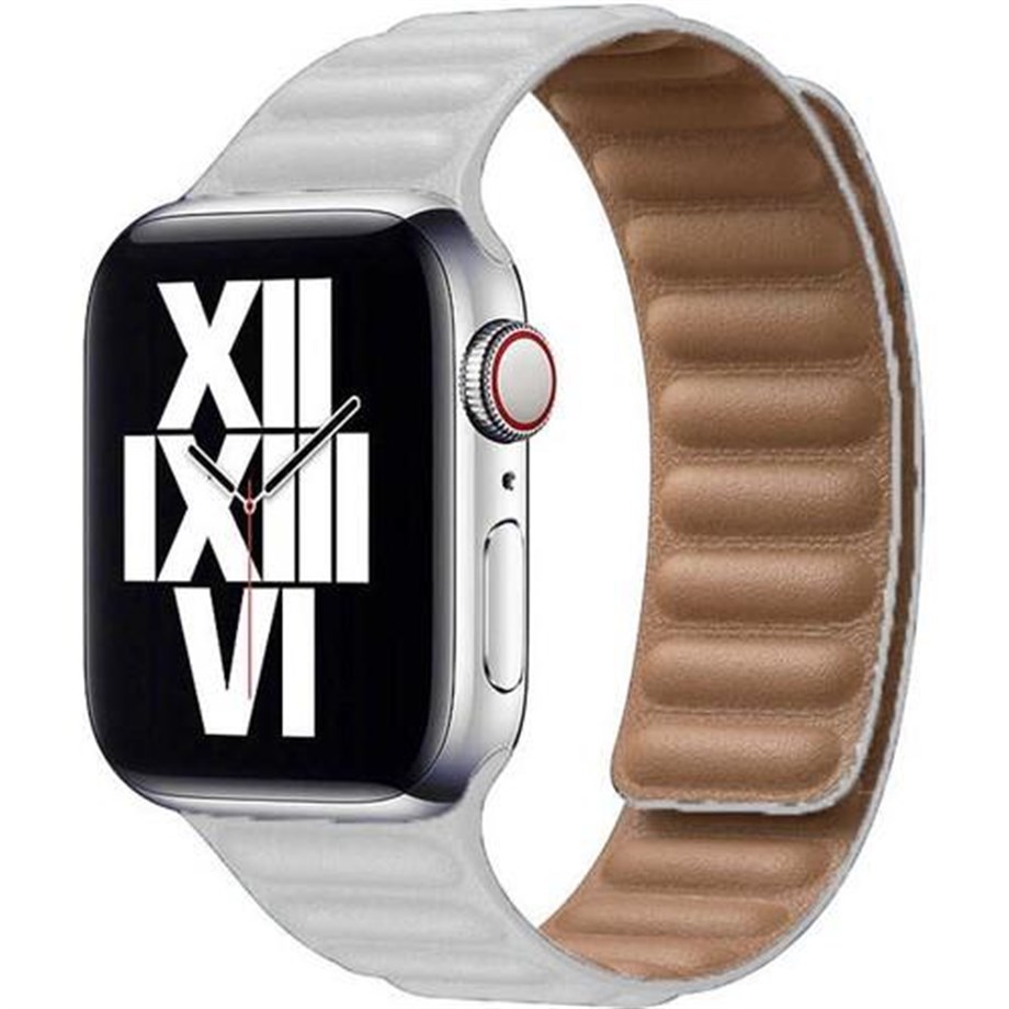 Baklalı Deri Saat Kordonu Apple Watch 42/44mm
