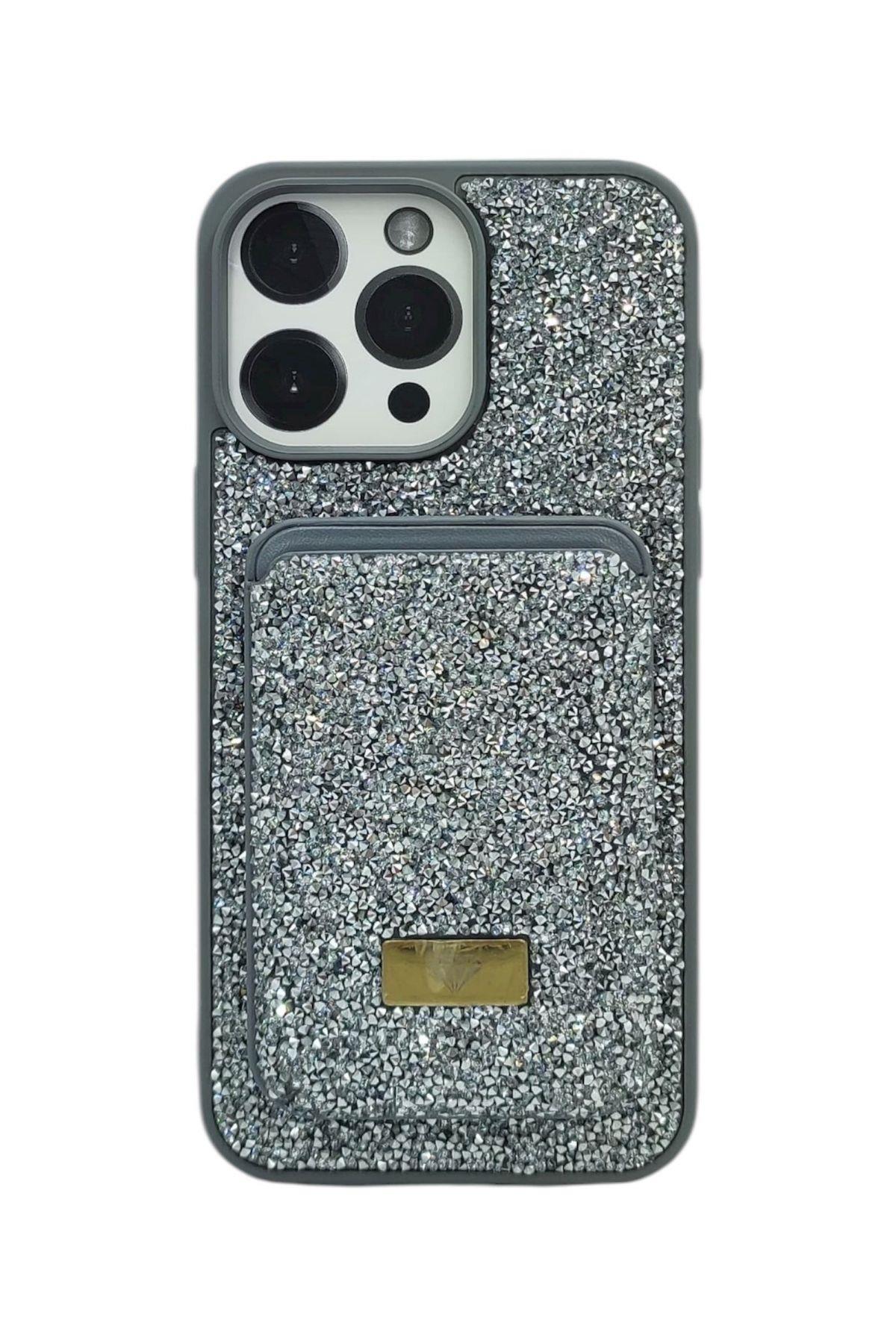 Dıamond Wıth MageSafe Kılıf iPhone 16 Pro Max Şefaf Kılıf