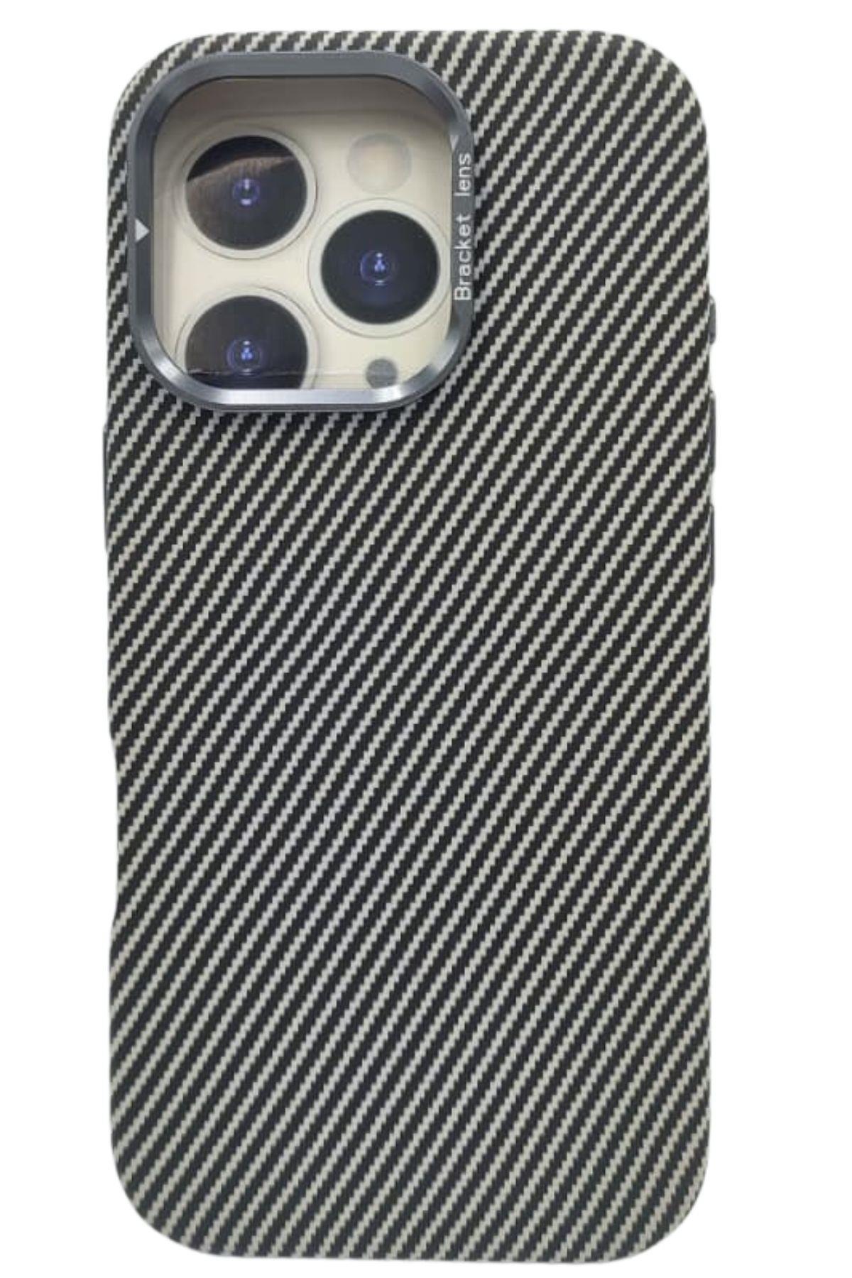 Fıber Leather iPhone 16 Pro Kılıf