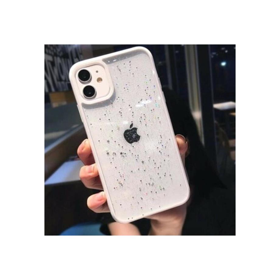 Iphone 11 Pro  Şeffaf Simli Yıldız Kılıf