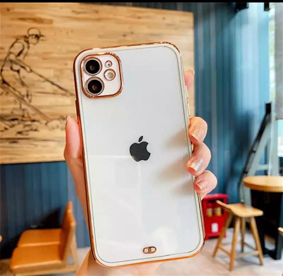 İphone 12 Pro Max Renkli Çerçeveli Lazer Kılıf