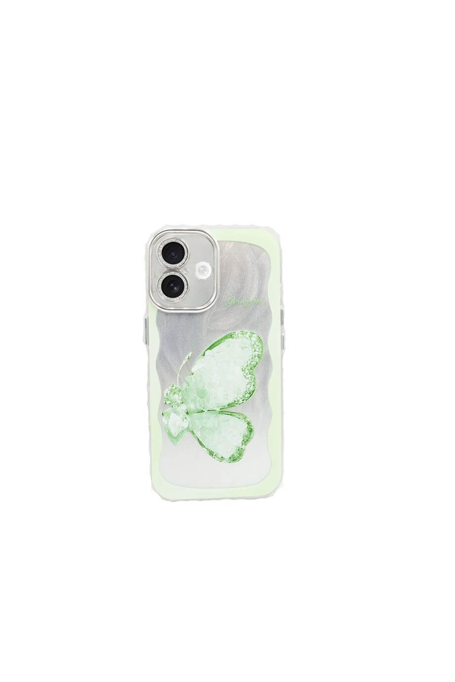iPhone 16 Desenli Kelebek Kılıf