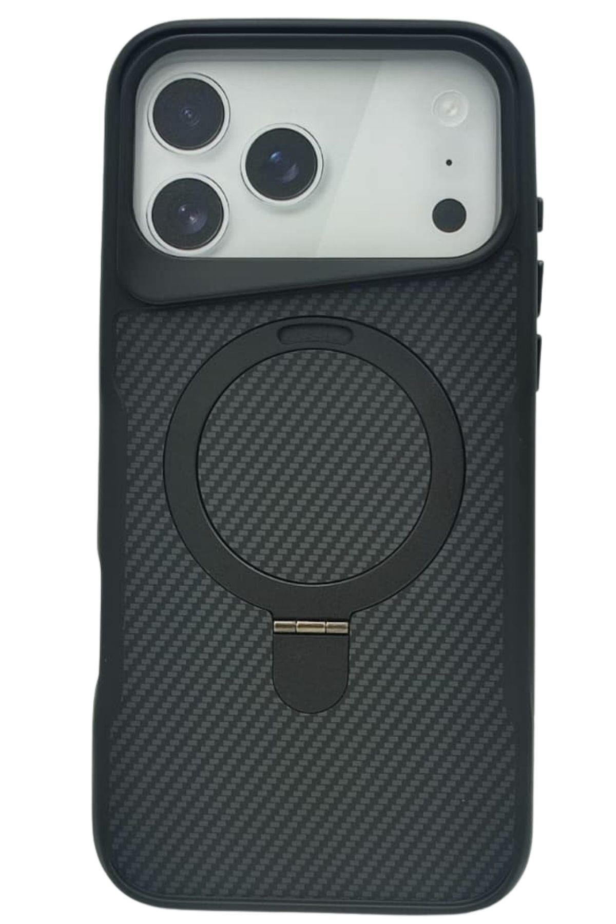 İphone 17 Pro Max Elegant Carbon Kılıf