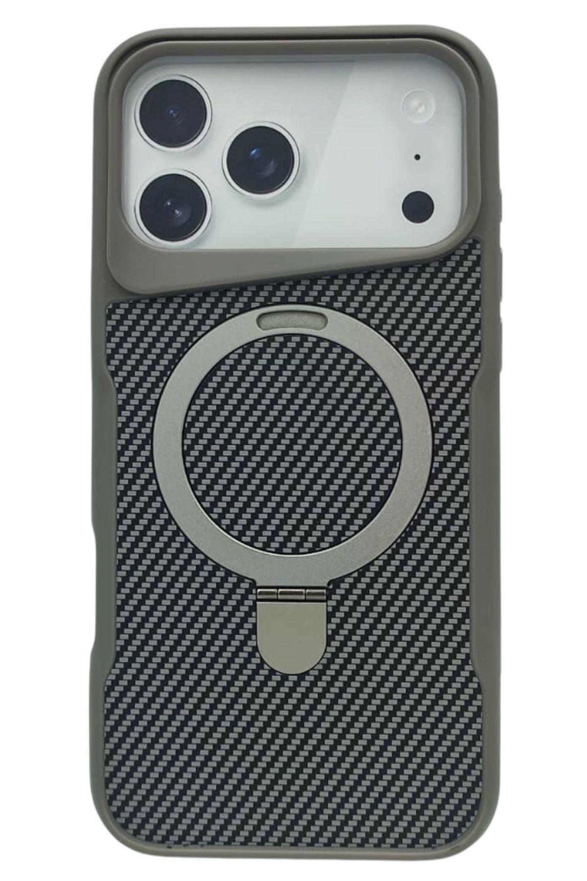 İphone 17 Pro Max Elegant Carbon Kılıf
