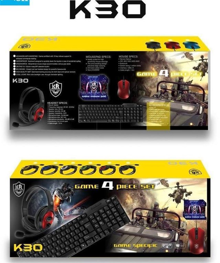 K30 Game 4 Oyun Set