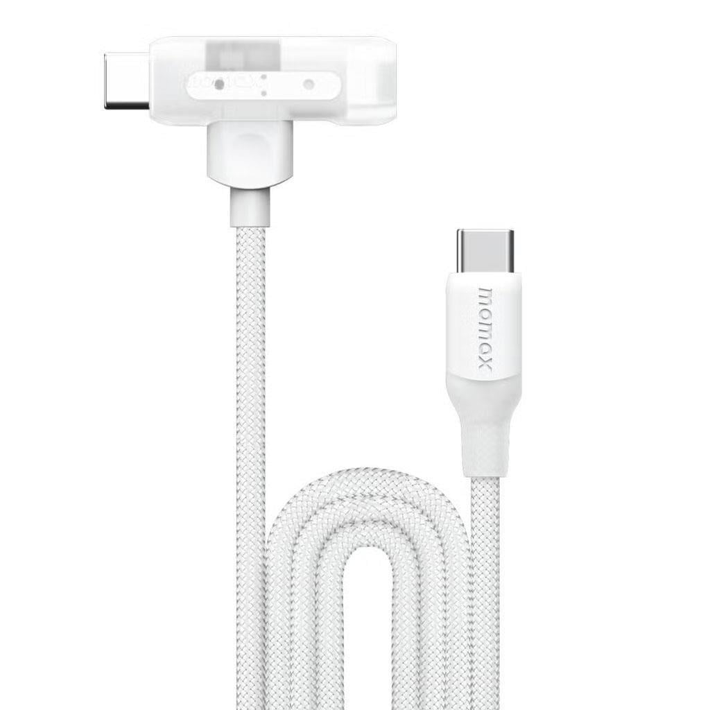 MOMAX DL56W FLOW 2 İN 1 DUAL 1.5 MT KABLO BEYAZ