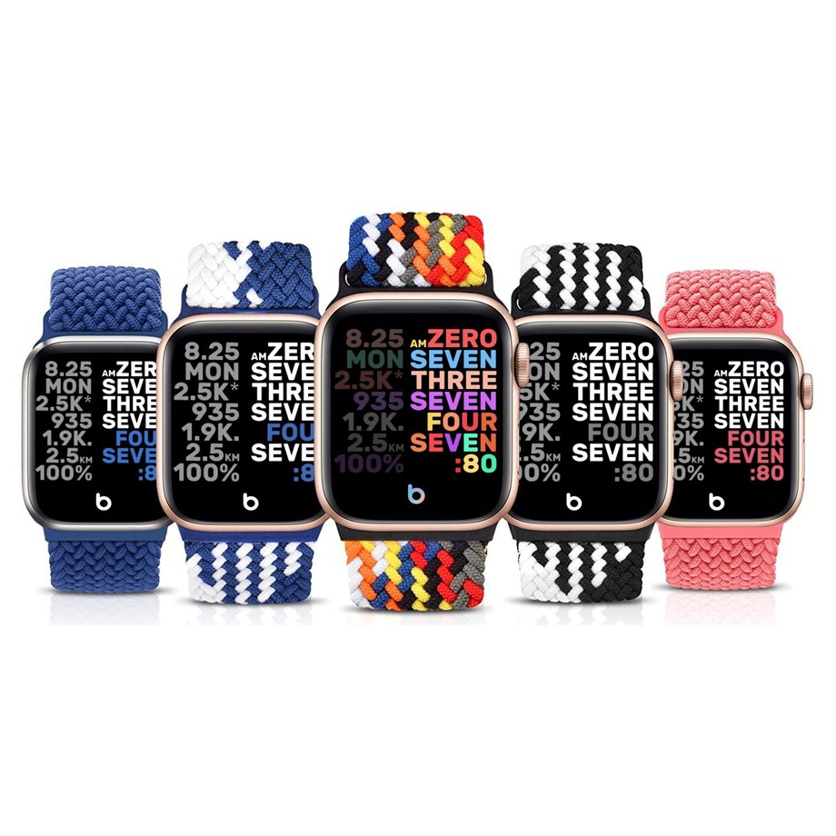 Örgülü Solo Loop Saat Kordonu Apple Watch 38/41 mm M