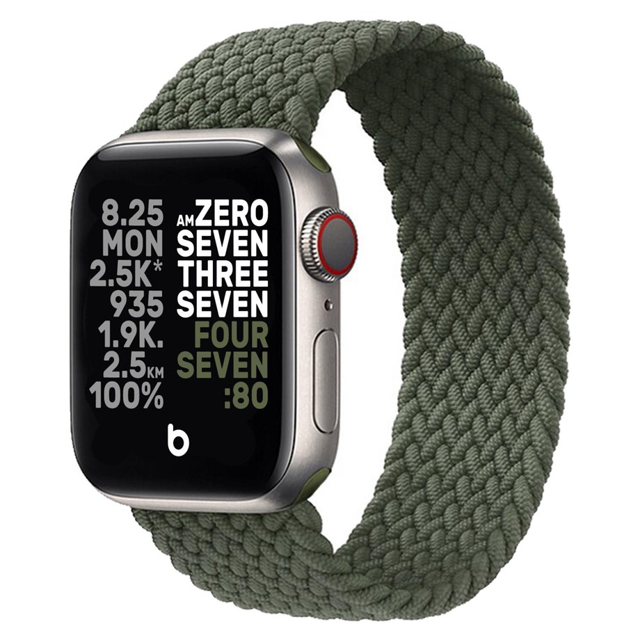 Örgülü Solo Loop Saat Kordonu Apple Watch 38/41 mm M