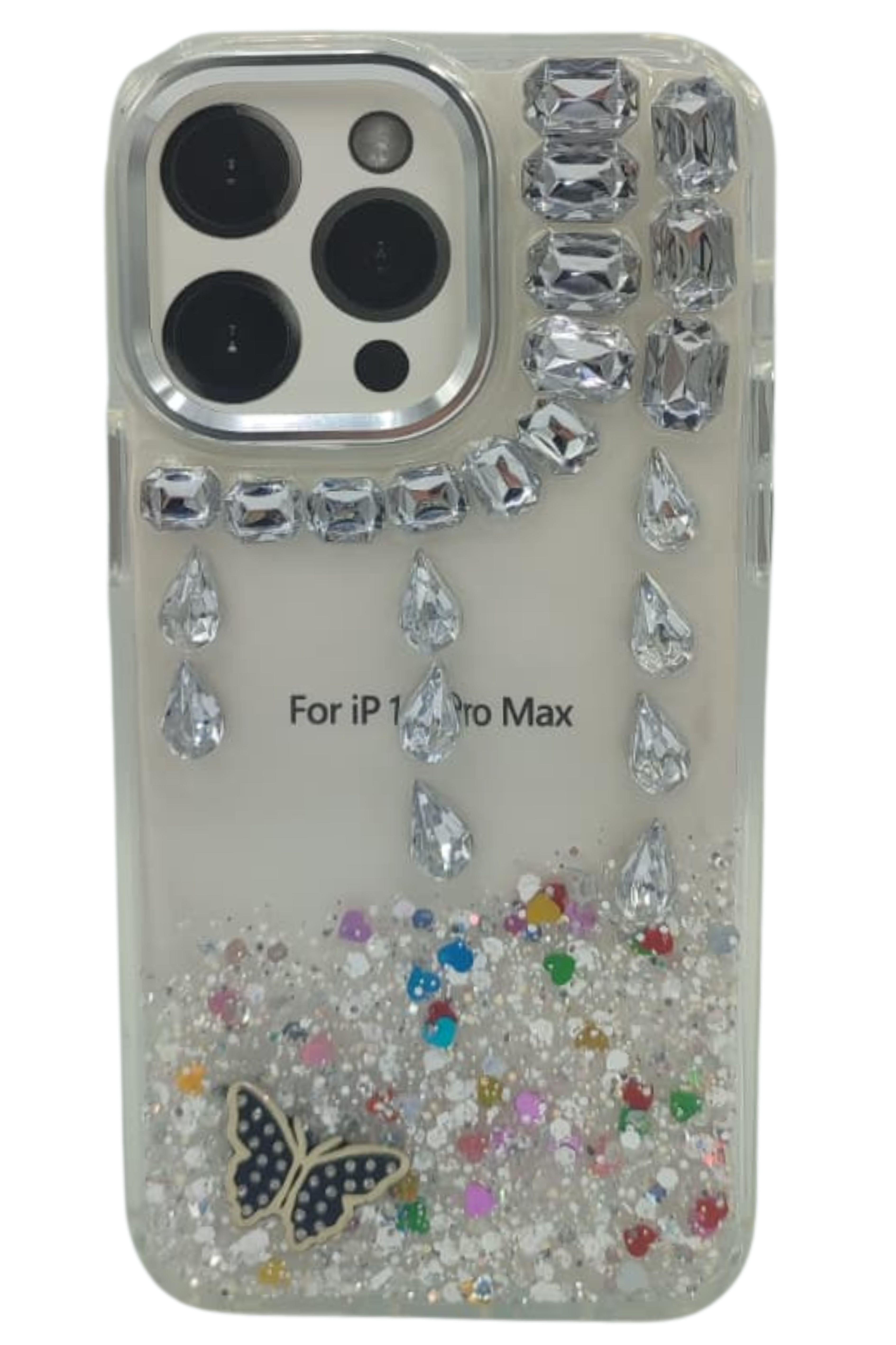 Taşlı iPhone 14 Pro Max Kılıf