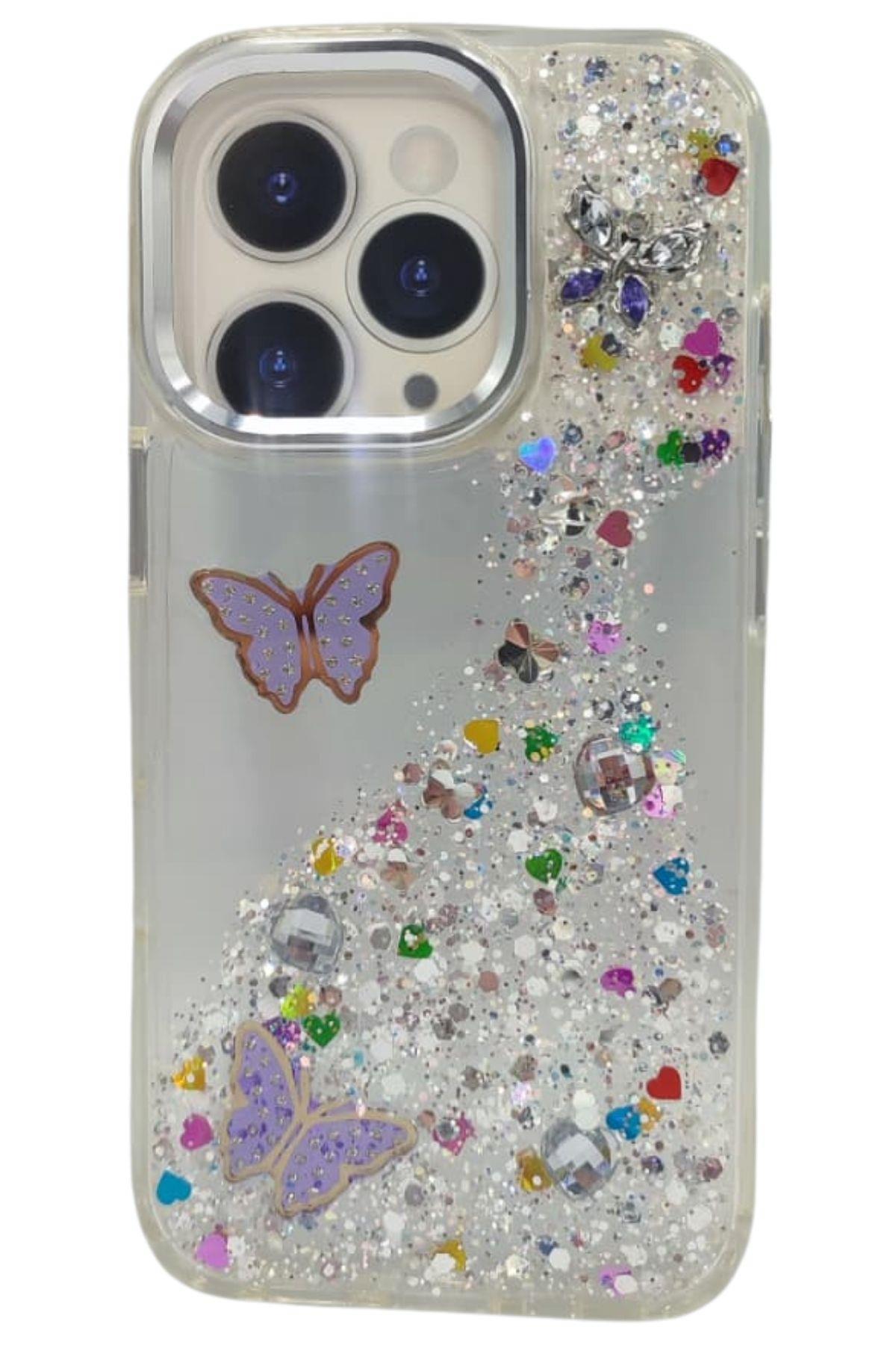 Taşlı iPhone 15 Pro Max Kılıf