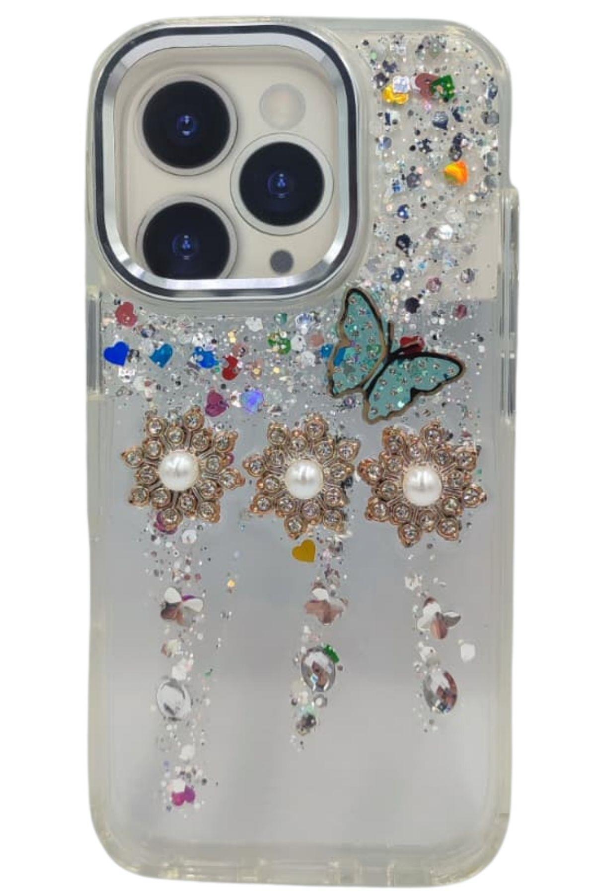 Taşlı iPhone 16 Pro Kılıf
