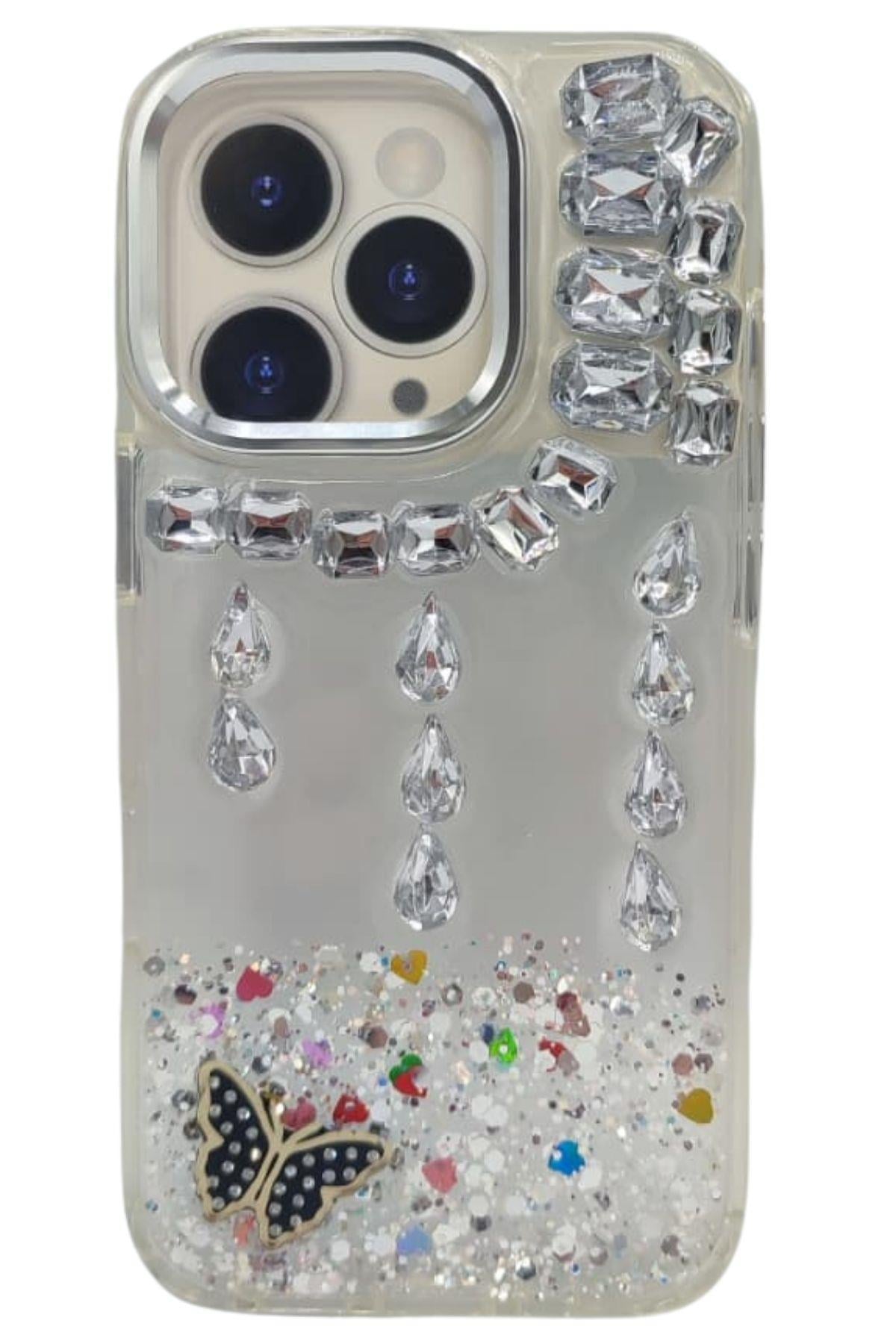 Taşlı iPhone 16 Pro Kılıf
