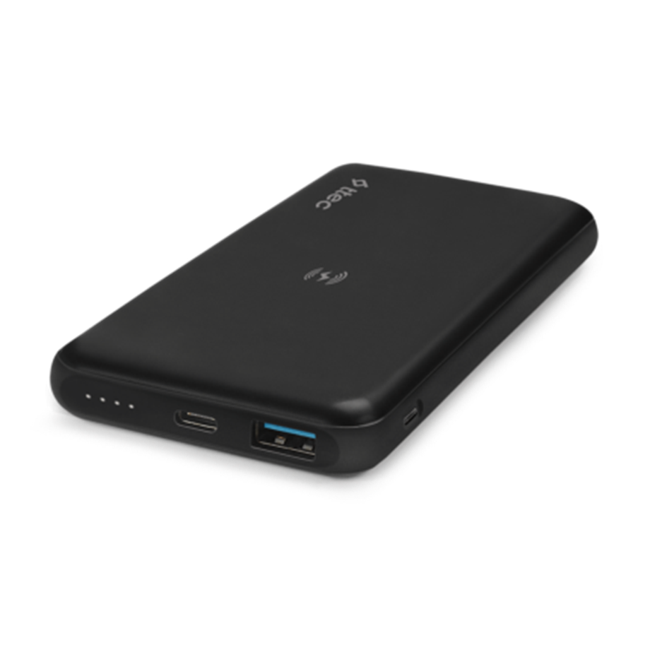 TTec PowerSlim Pro W 10.000mAh QI/PD/QC 3.0 Taşınabilir Hızlı Şarj Aleti / Powerbank Siyah