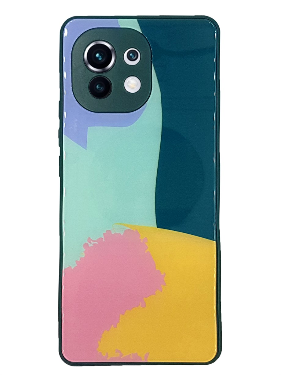 Xiaomi Mi 11 Camlı Renkli Kılıf