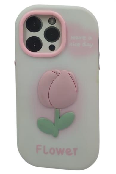 Apple 14 Pro 3D Kabartma  Kılıf