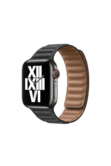 Baklalı Deri Saat Kordonu Apple Watch 38/41 mm