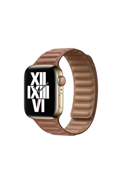 Baklalı Deri Saat Kordonu Apple Watch 38/41 mm