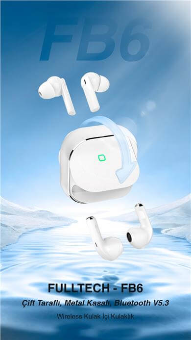 Fulltech FP6 Wireless Double Sided BT Kulaklık