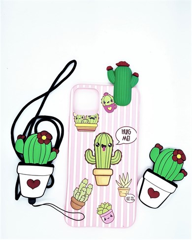 İphone 11 Pro Max Pop Soket ve İp Hediyeli Linda Kılıf