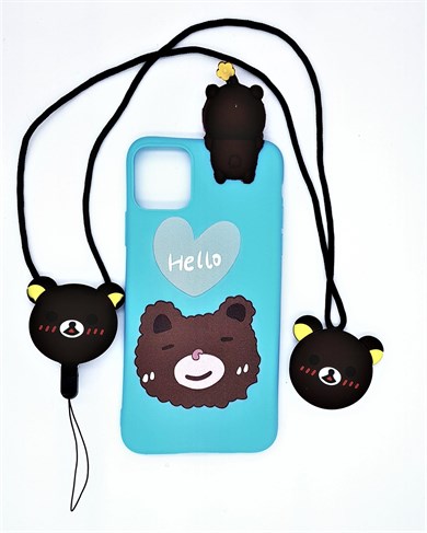 İphone 11 Pro Max Pop Soket ve İp Hediyeli Linda Kılıf