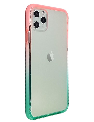 İphone 11 Pro Max Renkli Çerçeveli Şeffaf Kılıf