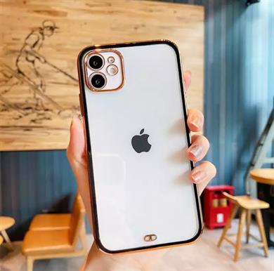 İphone 12 Pro Max Renkli Çerçeveli Lazer Kılıf