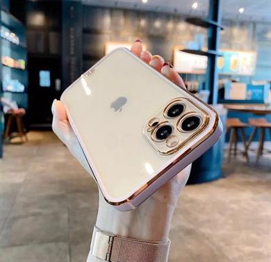 İphone 12 Pro Max Renkli Çerçeveli Lazer Kılıf