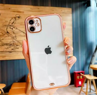 İphone 12 Pro Max Renkli Çerçeveli Lazer Kılıf