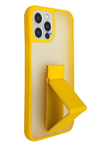 İphone 12 Pro Max Şefaf Stantlı Kılıf