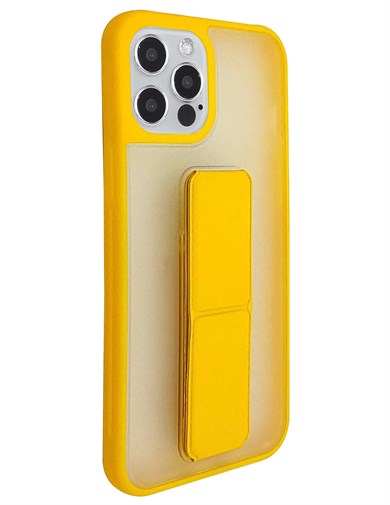 İphone 12 Pro Max Şefaf Stantlı Kılıf