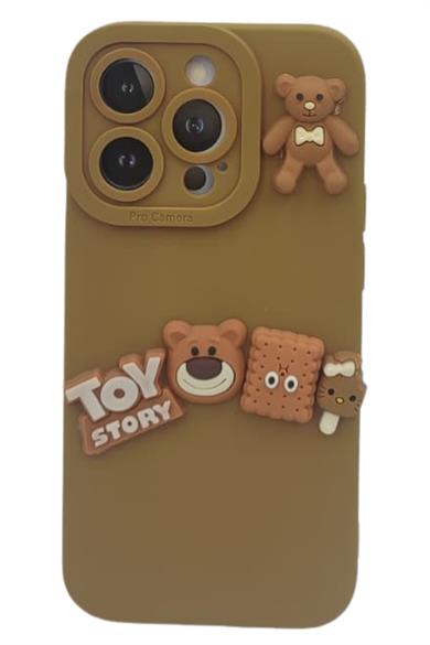 Iphone 13 Pro Silikon Ayıcıklı Kılıf