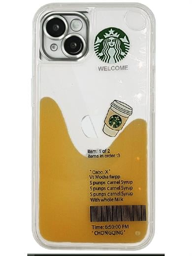 Iphone 14 Plus Sulu Starbucks Latteli Kılıf