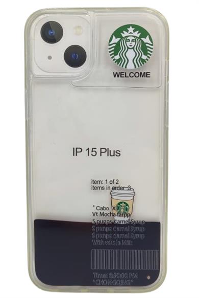 Iphone 15 Plus Sulu Starbucks Latteli Kılıf