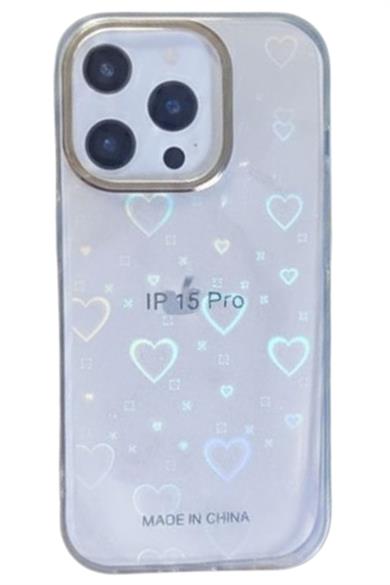 İphone 15 Pro Clear Hologram Kılıf