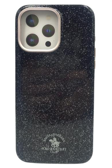 iPhone 15 Pro Max Aurora Simli Santa Barbara Clup Set Kılıf