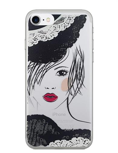 İphone 7 Şeffaf Baskılı Kılıf