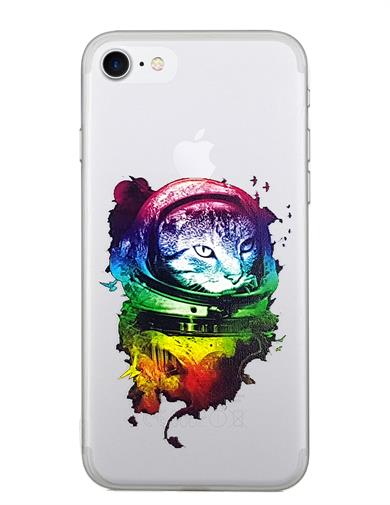 İphone 7 Şeffaf Baskılı Kılıf