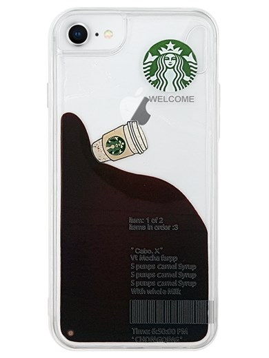 Iphone 8 Sulu Starbucks Latteli Kılıf